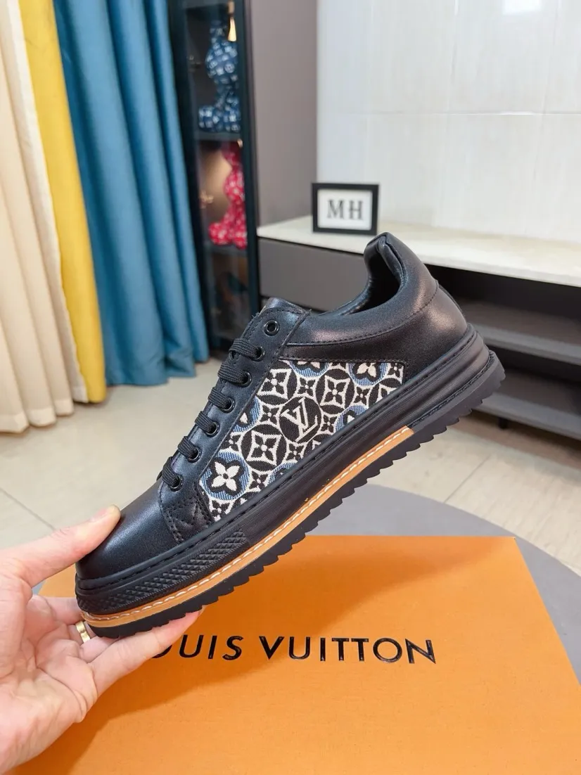 Men's shoes💰420🌹🌹[LV]🌹High-end men's shoes brand: official website 1:1 latest masterpiece: the upper is made of Italian imported first-layer cowhide with special materials➕full genuine leather lining🔥, making walking more convenient and comfortable! Exclusive new style, stunning work [color]! Create a fashionable personality to set off your uniqueness! A must-have for trendy men! Classic🔥Number: 38-44